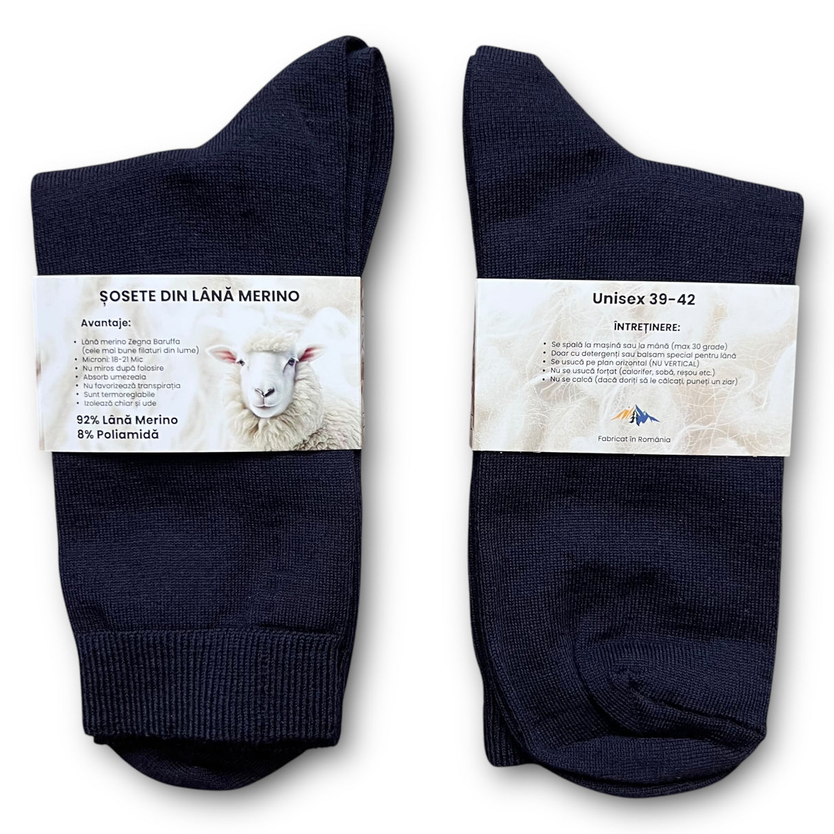 Șosete +90% Lână Merino Extrafină