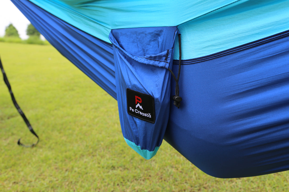 Hamac Profesional Pe Creastă • 1-2 Persoane • Material Ripstop 70D Parachute Nylon