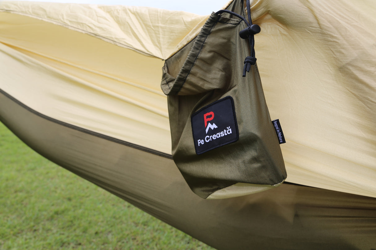 Hamac Profesional Pe Creastă • 1-2 Persoane • Material Ripstop 70D Parachute Nylon