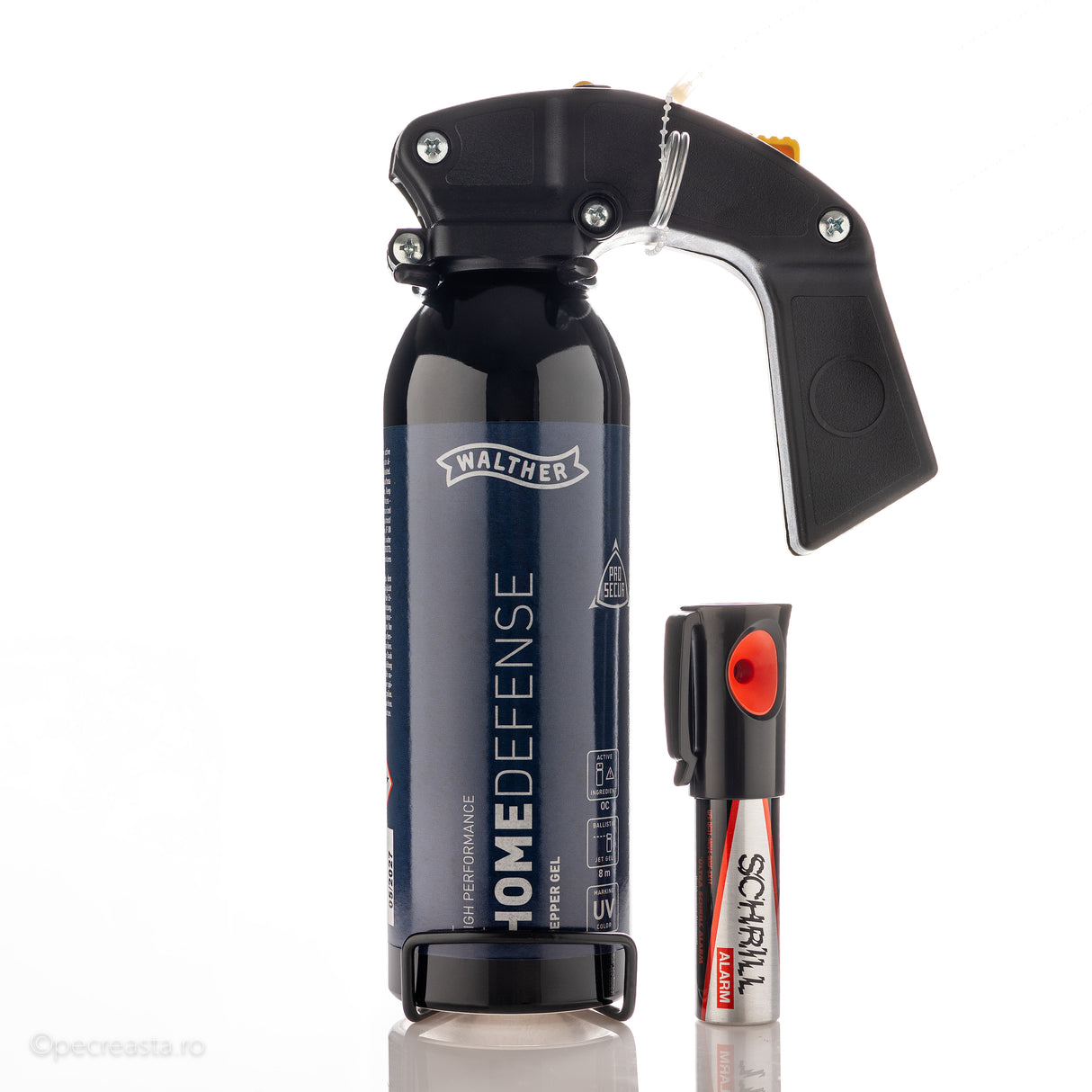 Set Protecție Casă WALTHER Home Defense (Spray + Alarmă)
