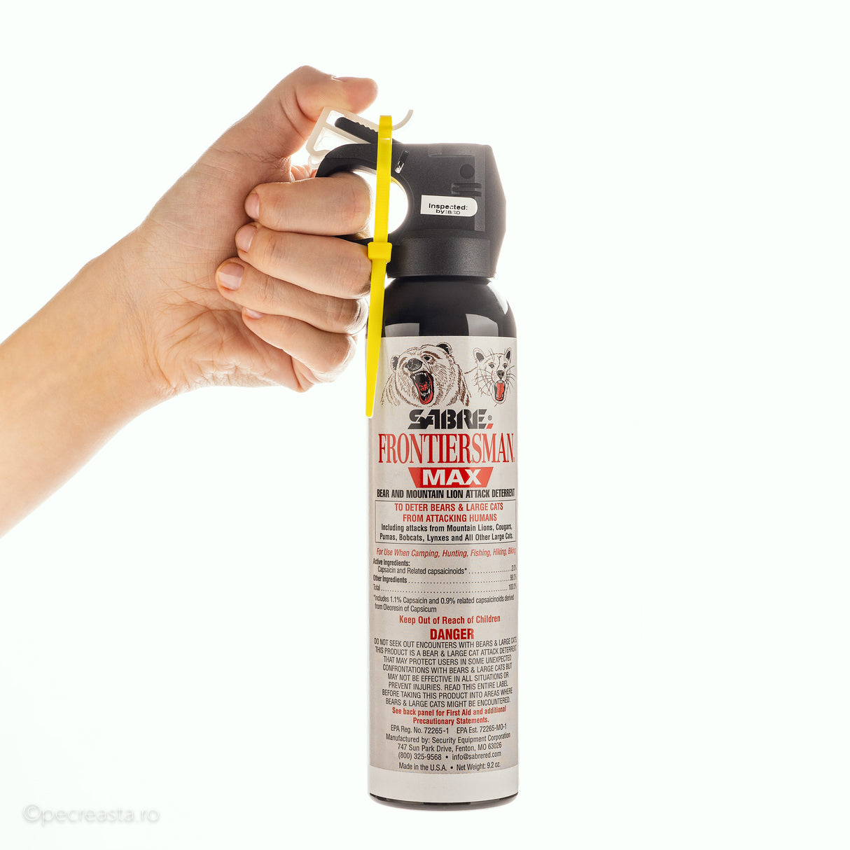 Spray Urs + Husă SABRE Frontiersman MAX