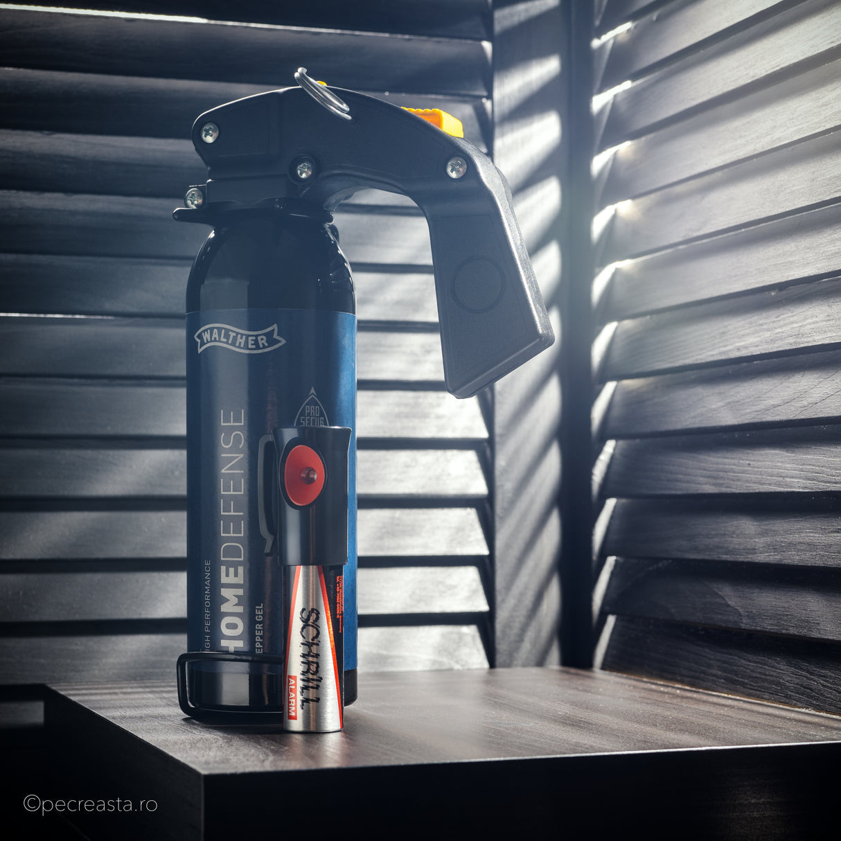 Set Protecție Casă WALTHER Home Defense (Spray + Alarmă)