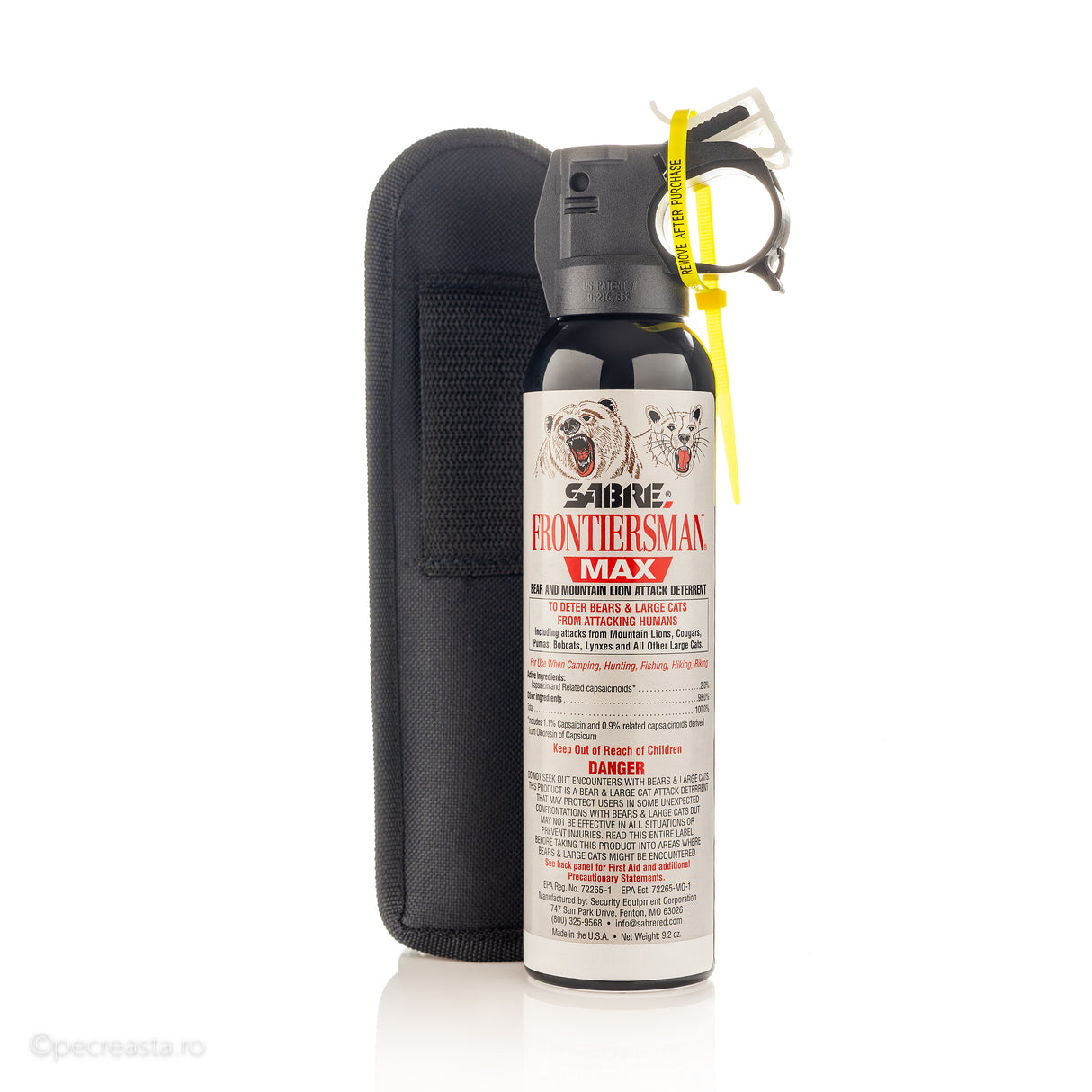 Spray Urs + Husă SABRE Frontiersman MAX