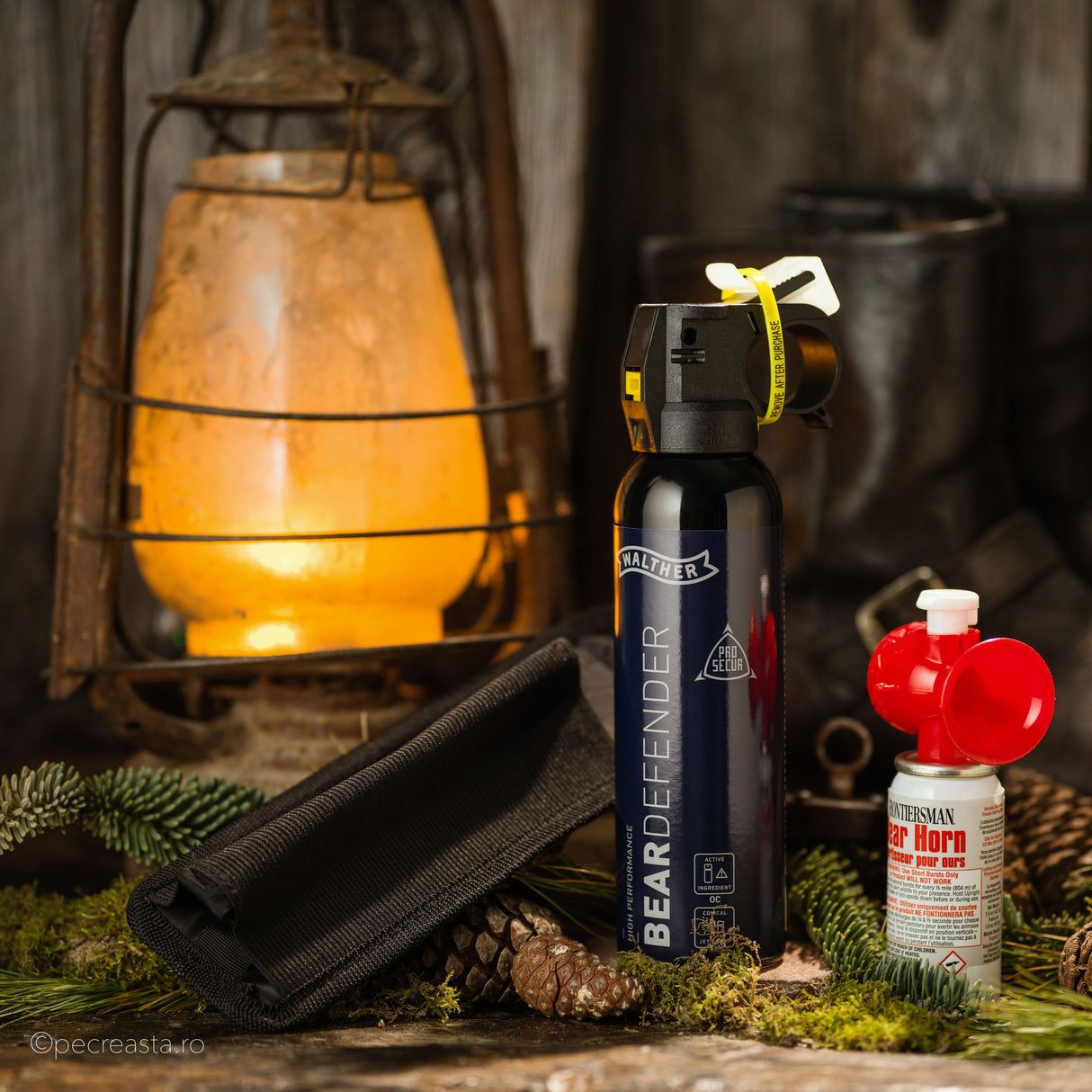 Set Protecție Urs WALTHER (Spray + Husă + Alarmă)